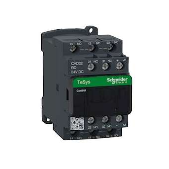 TeSys CAD32 - contacteur - 3F+2O - instantané - 10A - 24Vcc|Schneider Electric-SCHCAD32BD