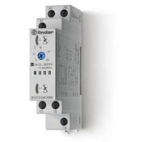 Tempo 6 fonctions multitension 1RT 16A 12-240V AC/DC, de 0,1s à 24h|Finder-FID800102400000