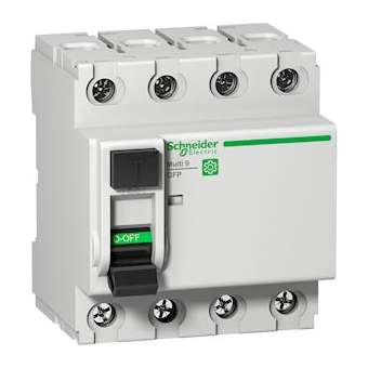 Multi9 - Interrupteur différentiel GFP - 4P - 25A 26mA - type Asi - 480Y/277V|Schneider Electric-SCHM9R81425