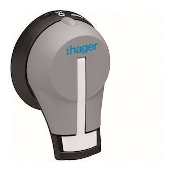 Commande débrochable sur porte p HA406N-407-408-964N-966N verrouillable|Hager-HAGHZC001