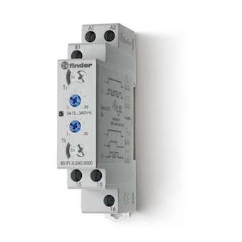 Tempo asymétriq fonction LE/LI multitension 1RT 16A 12-240VACDC, de 0,1s à 24h|Finder-FID809102400000