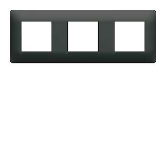 Plaque 3 postes essensya Anthracite|Hager-HAGWE523