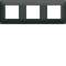 Plaque 3 postes essensya Anthracite|Hager-HAGWE523