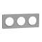 Odace Touch, plaque Alu 3 postes horiz. ou vert. entraxe 71mm|Schneider Electric-SCHS530806