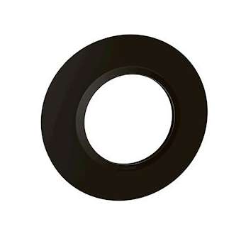 Plaque ronde dooxie 1 poste finition noir velours|Legrand-LEG600976