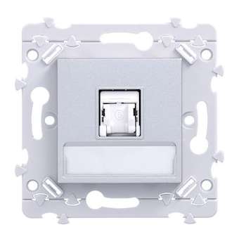 essensya prise RJ45 Catégorie 6 UTP pour Grade 1 Titane|Hager-HAGWE220T