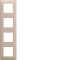 essensya Plaque 4 postes réversible entraxe 71mm Sisal|Hager-HAGWE434