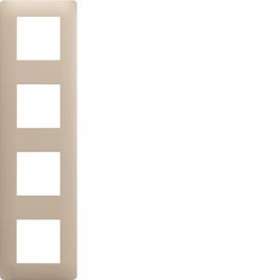 essensya Plaque 4 postes réversible entraxe 71mm Sisal|Hager-HAGWE434