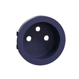 Odace, enjoliveur seul prise de courant 2P+T 16A, Cobalt|Schneider Electric-SCHS550659