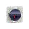 Odace prise haut parleur 1 sortie Cobalt