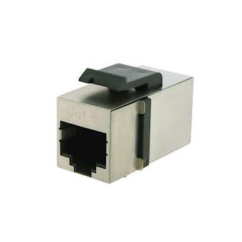 Prolongateur keystone CAT6 RJ45 Femelle/Femelle blindé, STP|Gigamedia-GGM6210270S00