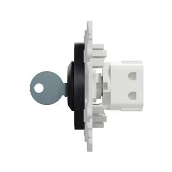 Odace - interrupteur à clé - barillet et clé inclus - anthracite|Schneider Electric-SCHS540286