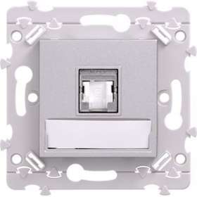 essensya prise RJ45 Catégorie 6 STP pour Grade 3 Titane|Hager-HAGWE226T