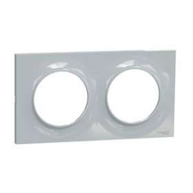 Odace Styl plaque Sable 2 postes horizontaux ou verticaux entraxe 71mm|Schneider Electric-SCHS520704B1