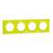 Odace Styl plaque Vert Chartreuse 4 postes horiz. ou verticaux entraxe 71mm