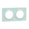 Odace Styl plaque Bleu Cian 2 postes horizontaux ou verticaux entraxe 71mm
