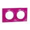 Odace Styl plaque Violine 2 postes horizontaux ou verticaux entraxe 71mm