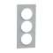 Odace Styl - plaque 3 postes - sable - entraxe 57mm vertical