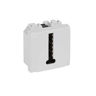 Prise téléphone en T Livinglight - Blanc - 2 modules|Bticino-TICN4240