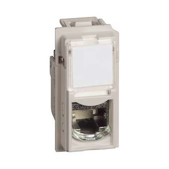 Prise RJ45 blindée cat.6 STP Living Now 1 module - sable|Bticino-TICBTKM4279C6S