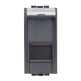 Prise RJ45 Livinglight catégorie5e UTP - Anthracite - 1 module|Bticino-TICL4279C5E