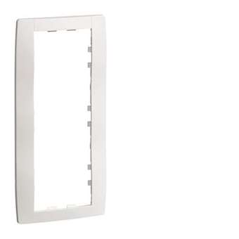 kallysta classic plaque 3 postes verticale entraxe 57 Blanc Névé|Hager-HAGWK407