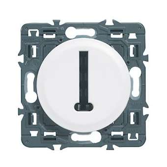 Prise téléphone Céliane 8 contacts en T - blanc avec support|Legrand-LEG099710