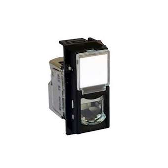 Prise RJ45 blindée cat.6 STP Living Now 1 module - noir|Bticino-TICBTKG4279C6S