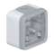 Boîtier étanche à embouts 1 poste Plexo composable IP55 - gris