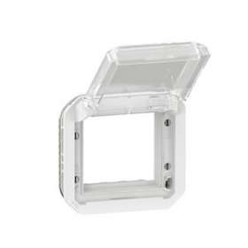 Adaptateur Plexo à volet transparent pour Mosaic - composable blanc|Legrand-LEG069695L