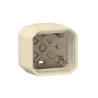 Boîtier saillie 2 embouts à membrane 1 entrée 1 poste Plexo sable|Legrand-LEG069863L