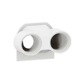 Embout presse-étoupe Plexo 2 entrées ISO20 blanc|Legrand-LEG069671L