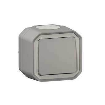 Interrupteur ou va-et-vient Plexo complet saillie - gris brochable|Legrand-LEG070001