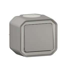 Interrupteur ou va-et-vient Plexo complet saillie - gris brochable|Legrand-LEG070001