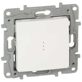 Poussoir lumineux Niloé 6A 250V~ NO-NF - finition Pur|Legrand-LEG664726