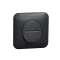 Ovalis - interrupteur va et vient - 10AX - avec griffes Avec plaque -Anthracite