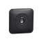 Ovalis - prise TV simple - fixation avec griffes Avec plaque -Anthracite