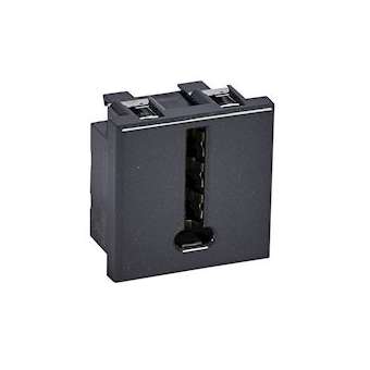 Prise téléphone en T Axolute - finition Anthracite - 2 modules|Bticino-TICHS4240