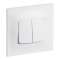 Double poussoir Neptune 6A - blanc