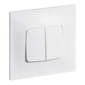 Double poussoir Neptune 6A - blanc|Legrand-LEG091326