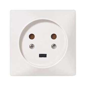 Socle 2P+T à vis avec éclips de protection 80x80mm - étiquette avec Gencod|Legrand-LEG090134