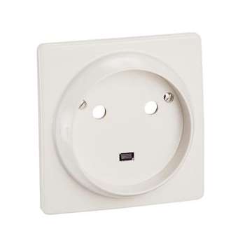 Socle 2P+T 32A avec éclips de protection et étiquette avec Gencod|Legrand-LEG090135