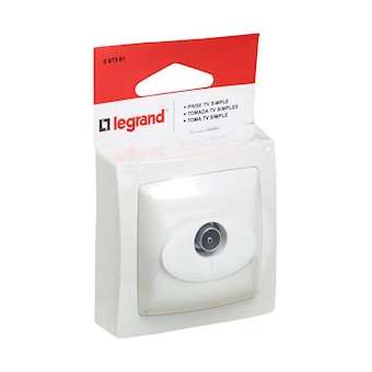 Prise TV simple Appareillage Saillie - Blanc|Legrand-LEG097361