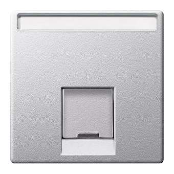 Enjoliveur M-Plan pour prise RJ45 simple, aluminium|Schneider Electric-SCHMTN465860