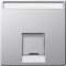 Enjoliveur M-Plan pour prise RJ45 simple, aluminium|Schneider Electric-SCHMTN465860