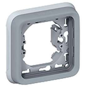 Support plaque étanche 1 poste Plexo composable IP55 - gris|Legrand-LEG069681