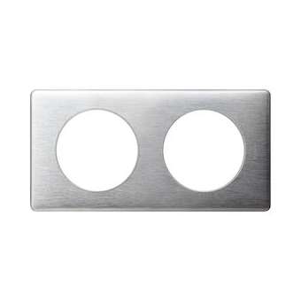 Plaque Céliane - Métal Aluminium - 2 postes|Legrand-LEG099866