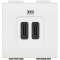 Chargeur 2 USB Type-C 3A 5V 15W Livinglight 2 modules 230V - blanc|Bticino-TICBTN4286C2
