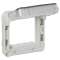 Adaptateur opaque Plexo composable IP55 pour Mosaic 2 modules - gris et blanc