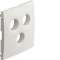 Kallysta enjoliveur pour prise TV+FM+SAT Blanc Névé|Hager-HAGWK742B
